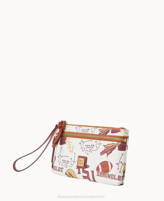 Dooney & Bourke Collegiate Florida State armbånd med dobbelt lynlås JV0J4629 tilbehør florida statsuniversitet