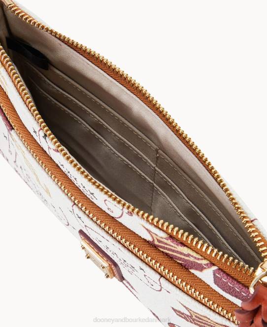 Dooney & Bourke Collegiate Florida State armbånd med dobbelt lynlås JV0J4629 tilbehør florida statsuniversitet