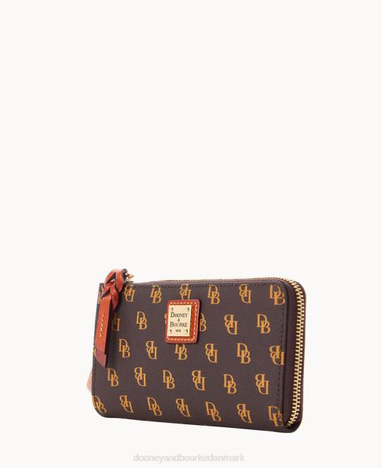Dooney & Bourke Gretta armled med foldet lynlås JV0J4548 tilbehør brun tmoro