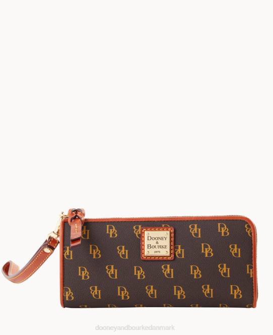 Dooney & Bourke Gretta armledsbånd med lynlås JV0J4519 tilbehør brun tmoro