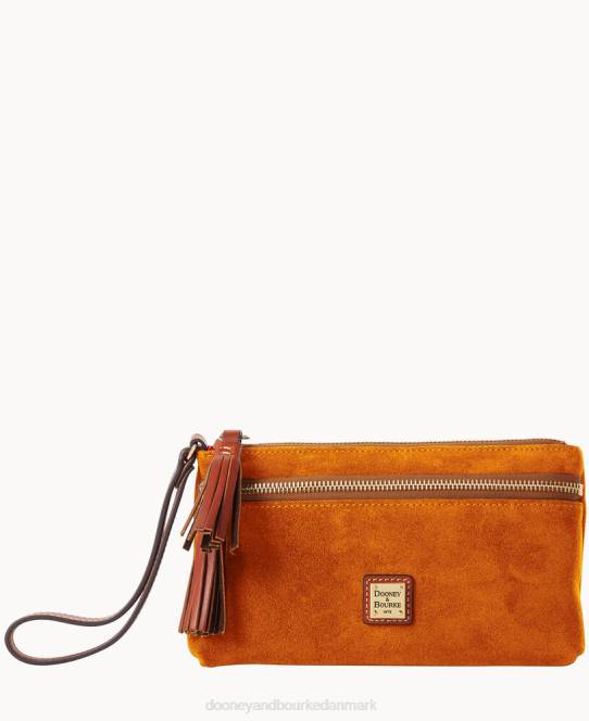 Dooney & Bourke armbånd med dobbelt lynlås i ruskind JV0J4675 tilbehør rav