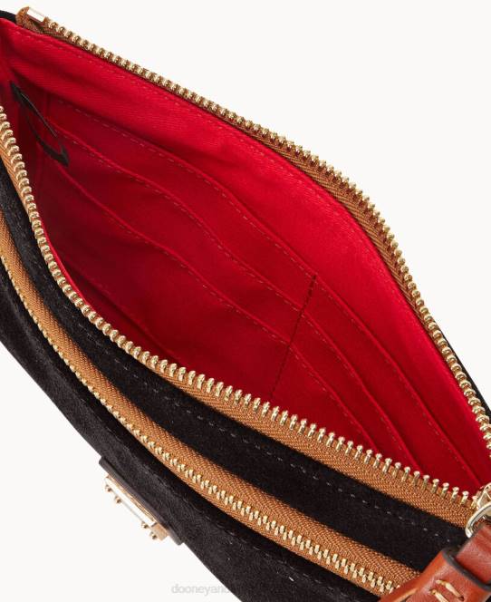 Dooney & Bourke armbånd med dobbelt lynlås i ruskind JV0J4676 tilbehør sort
