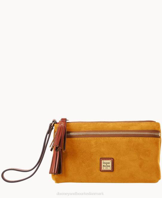Dooney & Bourke armbånd med dobbelt lynlås i ruskind JV0J4677 tilbehør gemse