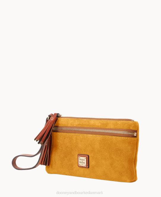 Dooney & Bourke armbånd med dobbelt lynlås i ruskind JV0J4677 tilbehør gemse