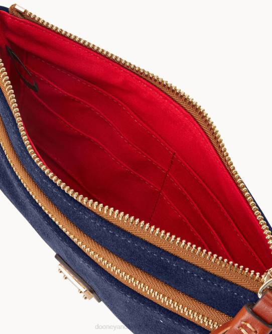 Dooney & Bourke armbånd med dobbelt lynlås i ruskind JV0J4678 tilbehør flåde