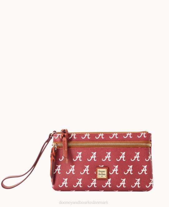 Dooney & Bourke collegiate university of alabama armbånd med dobbelt lynlås JV0J4631 tilbehør universitetet i alabama