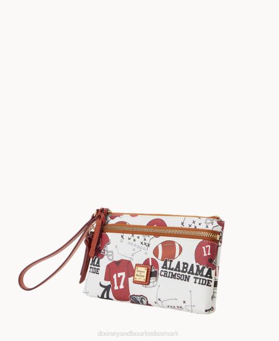 Dooney & Bourke collegiate university of alabama armbånd med dobbelt lynlås JV0J4641 tilbehør universitetet i alabama