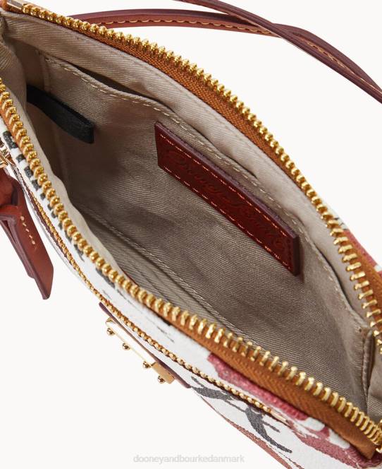 Dooney & Bourke collegiate university of alabama armbånd med lynlås JV0J4568 tilbehør hvid multi