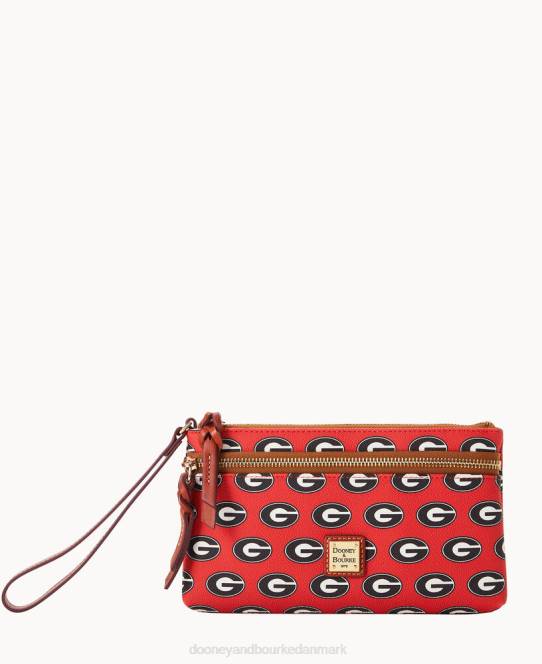 Dooney & Bourke collegiate university of georgia armbånd med dobbelt lynlås JV0J4611 tilbehør georgiens universitet