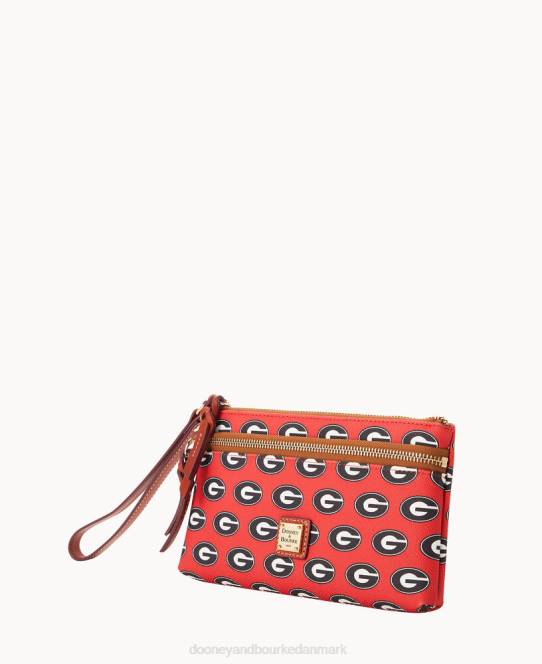 Dooney & Bourke collegiate university of georgia armbånd med dobbelt lynlås JV0J4611 tilbehør georgiens universitet