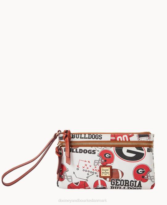 Dooney & Bourke collegiate university of georgia armbånd med dobbelt lynlås JV0J4627 tilbehør georgiens universitet