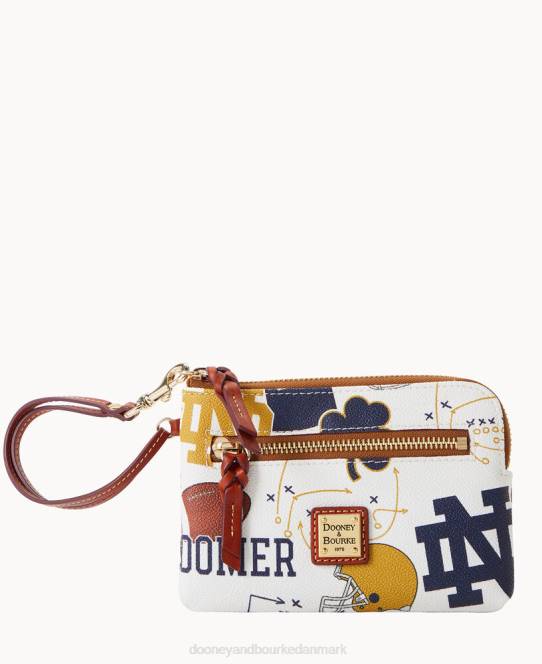 Dooney & Bourke collegiate university of zip around wristlet JV0J4569 tilbehør Notre Dame