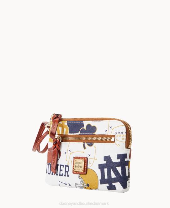 Dooney & Bourke collegiate university of zip around wristlet JV0J4569 tilbehør Notre Dame