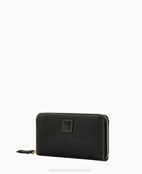 Dooney & Bourke florentinsk stor lynlås rundt om armbånd JV0J4176 tilbehør sort