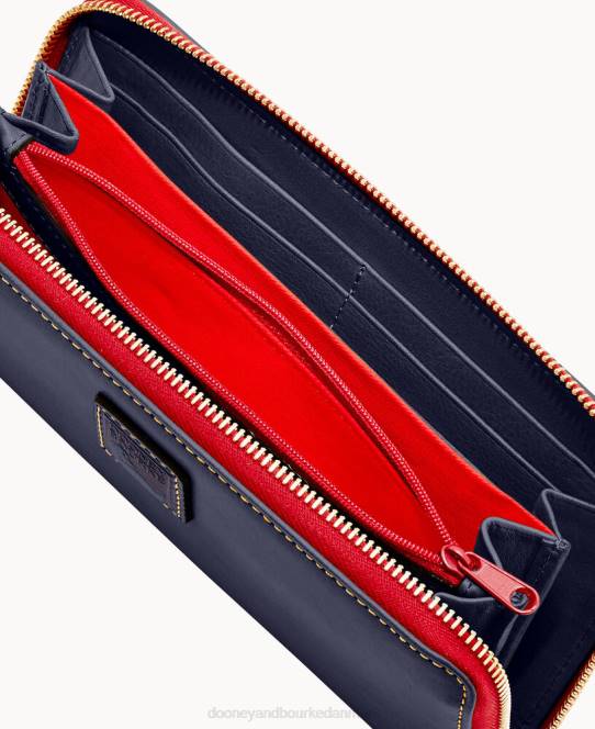 Dooney & Bourke florentinsk stor lynlås rundt om armbånd JV0J4177 tilbehør flåde