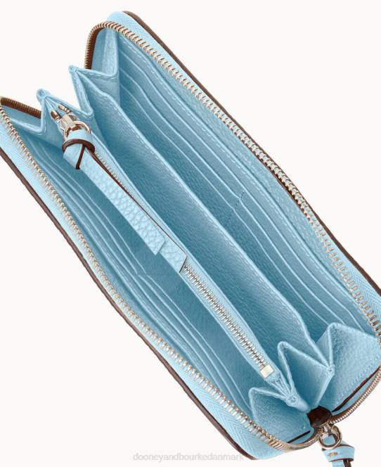 Dooney & Bourke henrys medium lynlås rundt om armbånd JV0J4476 tilbehør turkis