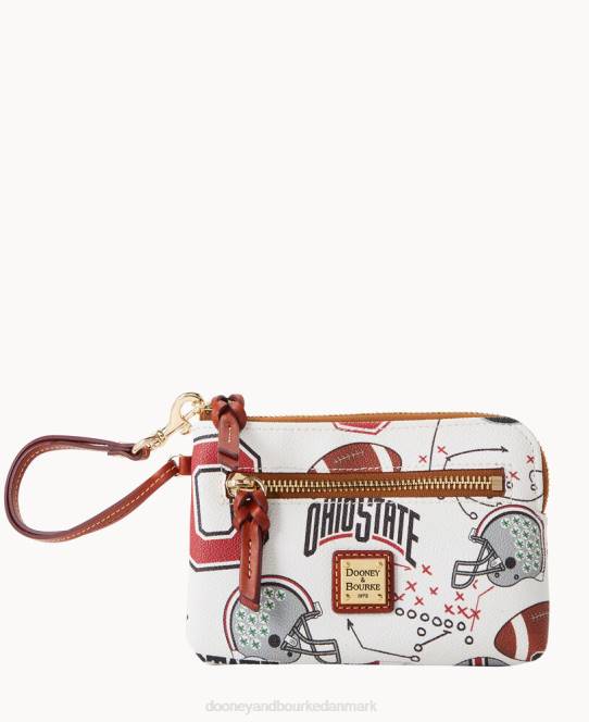 Dooney & Bourke kollegial lynlås rundt om armbånd JV0J4621 tilbehør ohio stat