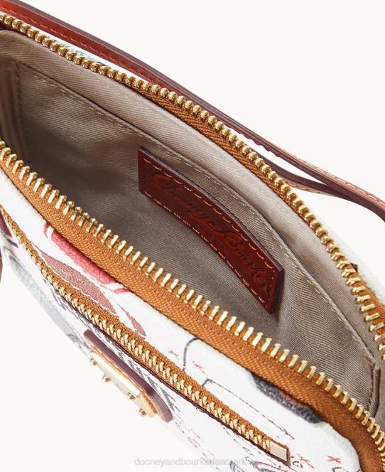 Dooney & Bourke kollegial lynlås rundt om armbånd JV0J4621 tilbehør ohio stat