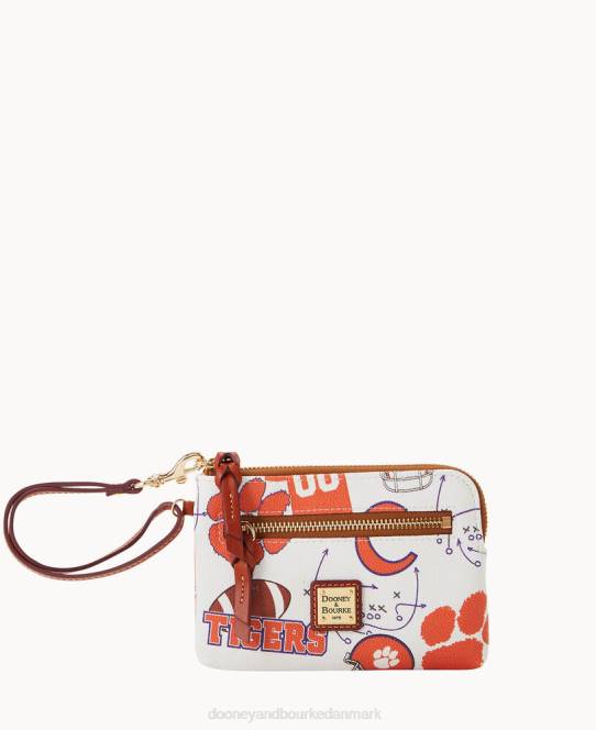 Dooney & Bourke kollegial lynlås rundt om armbånd JV0J4628 tilbehør Clemson