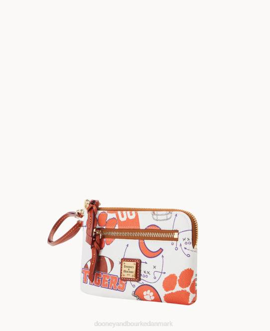 Dooney & Bourke kollegial lynlås rundt om armbånd JV0J4628 tilbehør Clemson