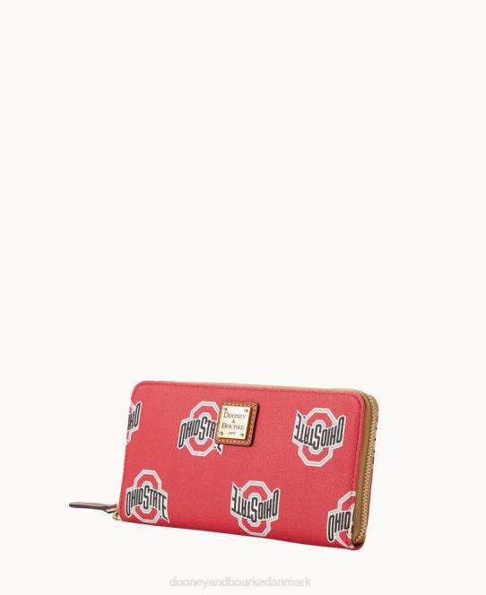 Dooney & Bourke kollegial stor lynlås rundt om armbånd JV0J4777 tilbehør ohio stat
