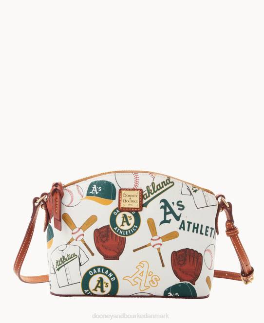 Dooney & Bourke mlb oakland a's suki crossbody med armbånd JV0J1898 tilbehør atletik