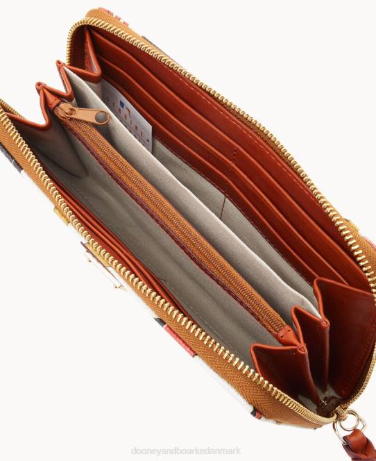 Dooney & Bourke mlb stor lynlås omkring armbånd JV0J4251 tilbehør diamantryg