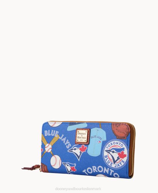Dooney & Bourke mlb stor lynlås omkring armbånd JV0J4282 tilbehør blåjaks