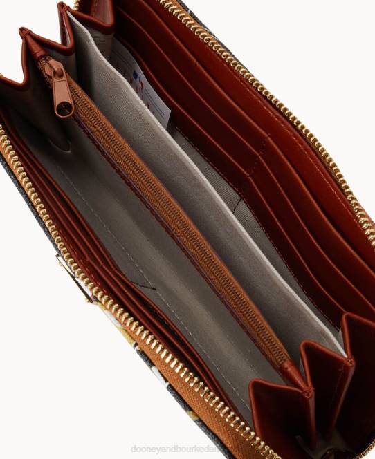 Dooney & Bourke mlb stor lynlås omkring armbånd JV0J4296 tilbehør marlins