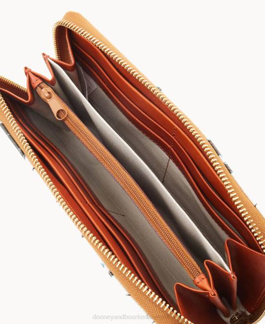 Dooney & Bourke mlb stor lynlås omkring armbånd JV0J4297 tilbehør marlins