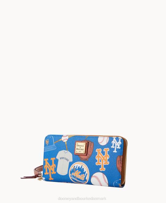Dooney & Bourke mlb stor lynlås omkring armbånd JV0J4331 tilbehør mets