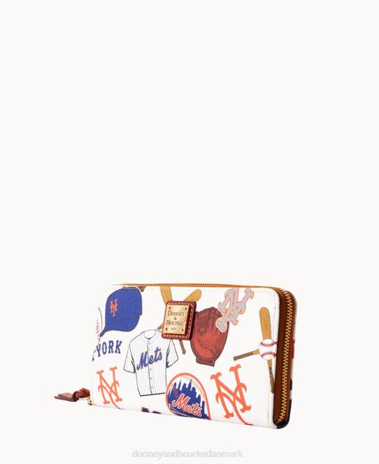 Dooney & Bourke mlb stor lynlås omkring armbånd JV0J4332 tilbehør mets