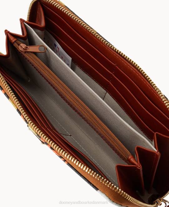 Dooney & Bourke mlb stor lynlås omkring armbånd JV0J4348 tilbehør orioler