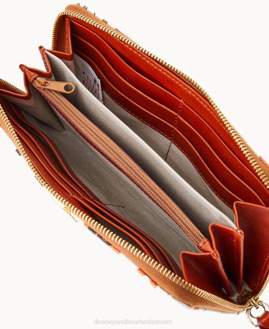Dooney & Bourke mlb stor lynlås omkring armbånd JV0J4349 tilbehør orioler