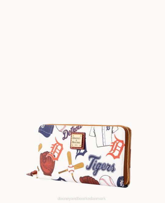 Dooney & Bourke mlb stor lynlås omkring armbånd JV0J4430 tilbehør tigre