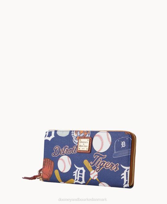 Dooney & Bourke mlb stor lynlås omkring armbånd JV0J4431 tilbehør tigre