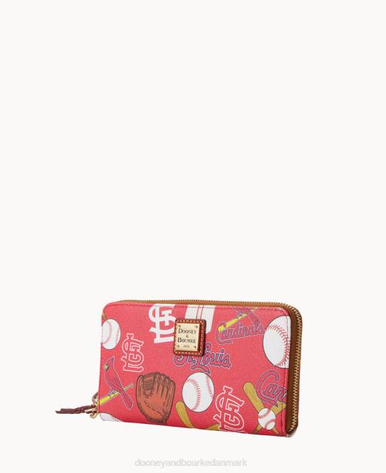 Dooney & Bourke mlb stor lynlås omkring armbånd JV0J4486 tilbehør kardinaler