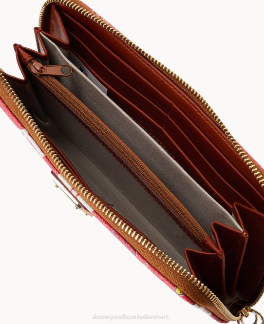 Dooney & Bourke mlb stor lynlås omkring armbånd JV0J4486 tilbehør kardinaler