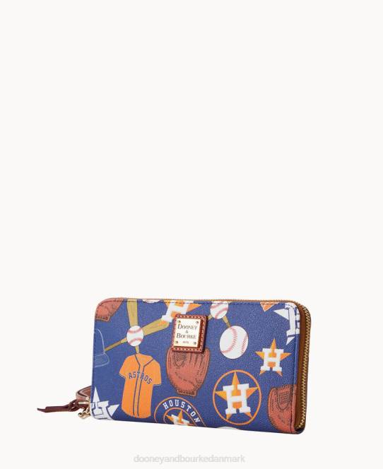 Dooney & Bourke mlb stor lynlås omkring armbånd JV0J4488 tilbehør astros