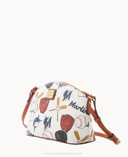 Dooney & Bourke mlb suki crossbody med armbånd JV0J1854 tilbehør marlins