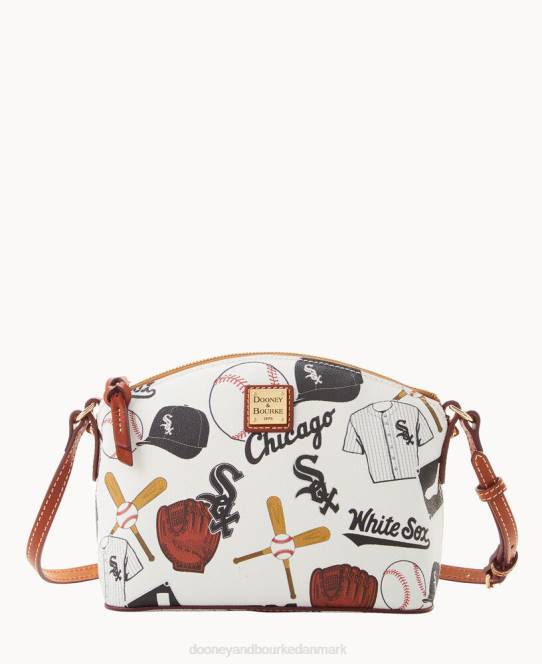 Dooney & Bourke mlb suki crossbody med armbånd JV0J1894 tilbehør hvid sox