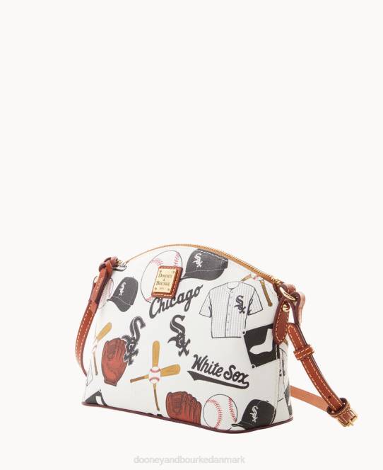 Dooney & Bourke mlb suki crossbody med armbånd JV0J1894 tilbehør hvid sox