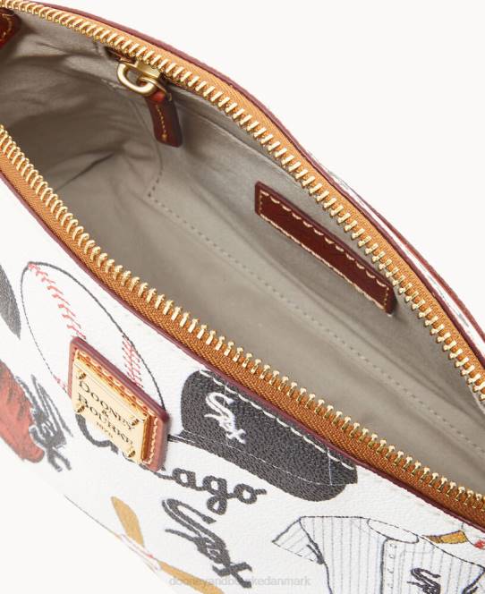 Dooney & Bourke mlb suki crossbody med armbånd JV0J1894 tilbehør hvid sox