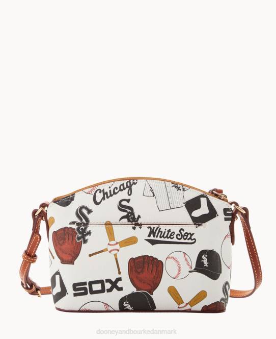 Dooney & Bourke mlb suki crossbody med armbånd JV0J1894 tilbehør hvid sox