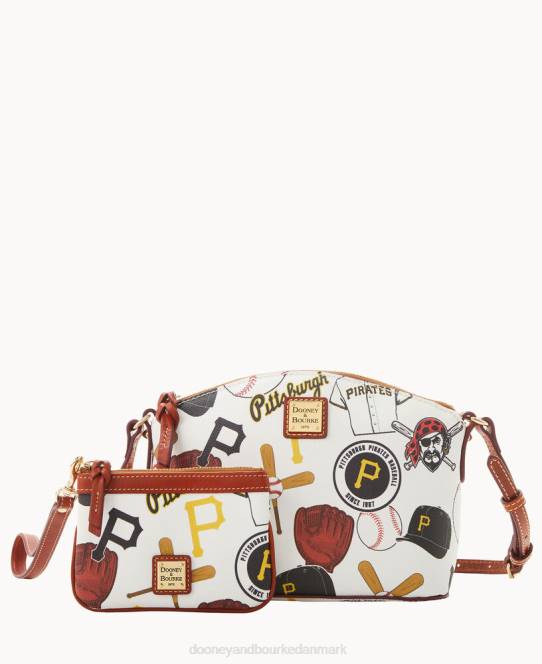 Dooney & Bourke mlb suki crossbody med armbånd JV0J1902 tilbehør pirater