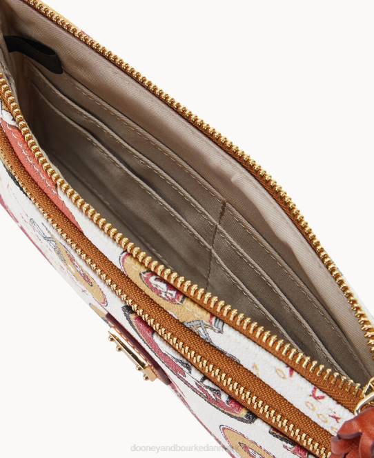 Dooney & Bourke nfl 49ers armbånd med dobbelt lynlås JV0J4578 tilbehør san francisco 49ers