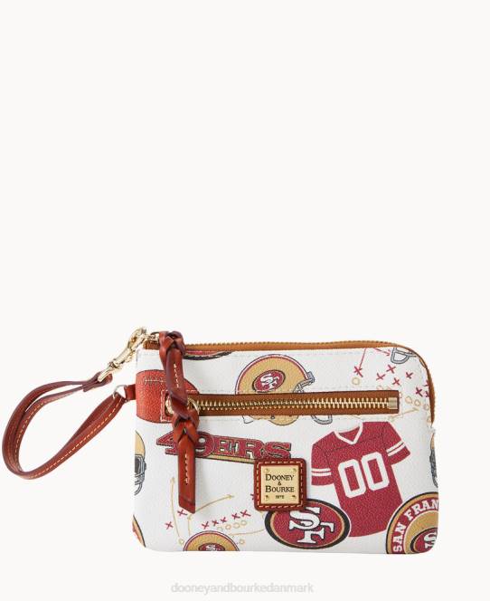 Dooney & Bourke nfl 49ers armbånd med lynlås JV0J4547 tilbehør 49ers