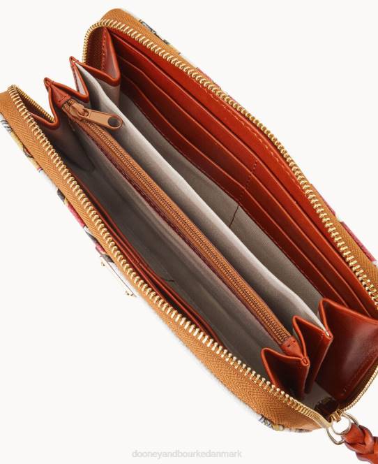 Dooney & Bourke nfl 49ers stor lynlås rundt om armbånd JV0J4384 tilbehør 49ers
