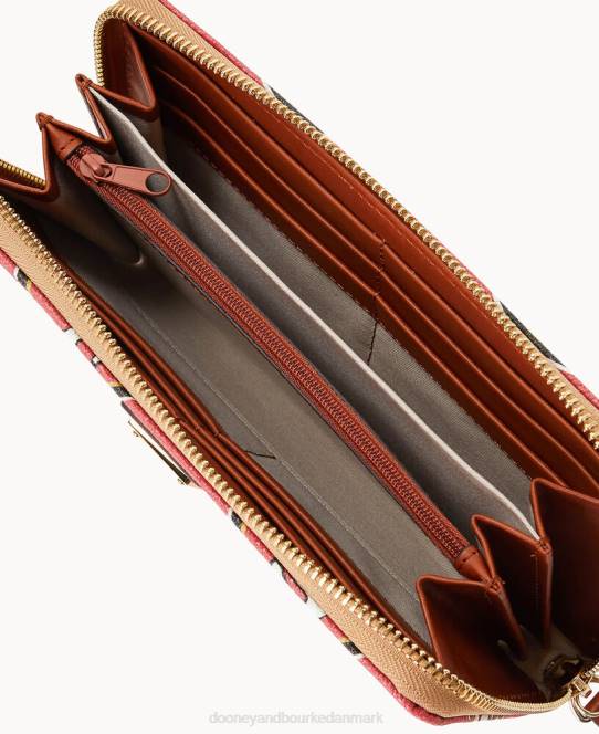 Dooney & Bourke nfl 49ers stor lynlås rundt om armbånd JV0J4737 tilbehør 49ers