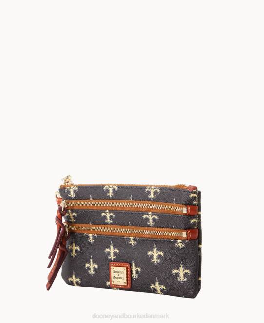 Dooney & Bourke nfl armbånd med tredobbelt lynlås JV0J4773 tilbehør helgener